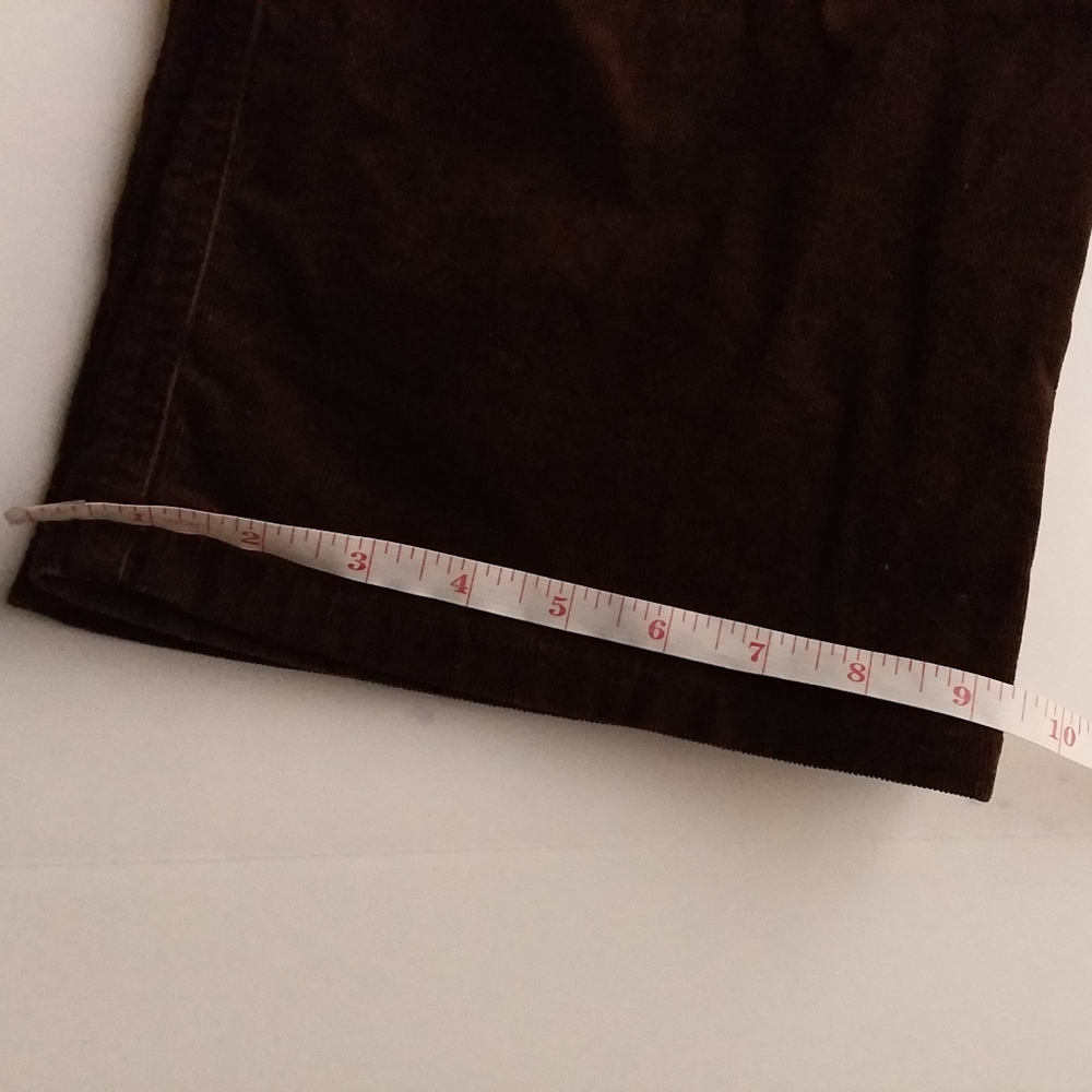 Chico's 2 choclate brown straight corduroy pants - Picture 9 of 10